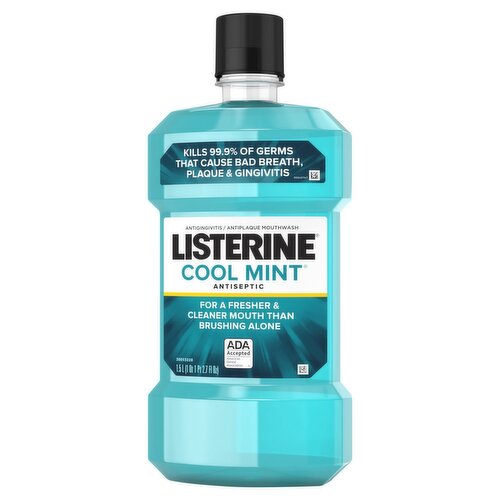 Listerine Cool Mint Antiseptic Mouthwash, 1 qt 1 pt 2.7 fl oz