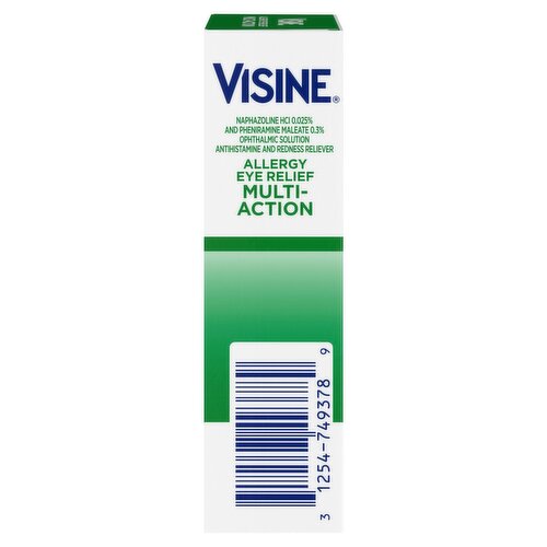 Visine Allergy Eye Relief Multi-Action Sterile Eye Drops, 1/2 fl oz