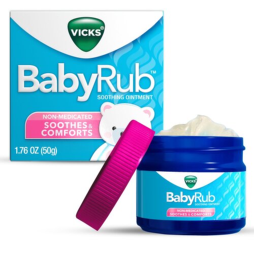 Vicks BabyRub, Chest Rub Ointment with Soothing Aloe, Eucalyptus, Lavender, and Rosemary, from The 