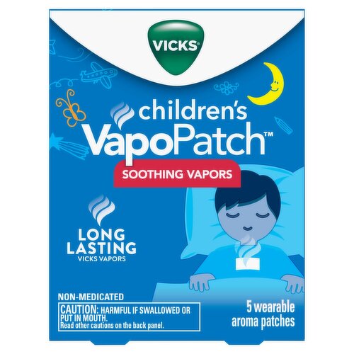 VICKS VapoPatch Children's Soothing Vapors Wearable Aroma Patches, 5 count