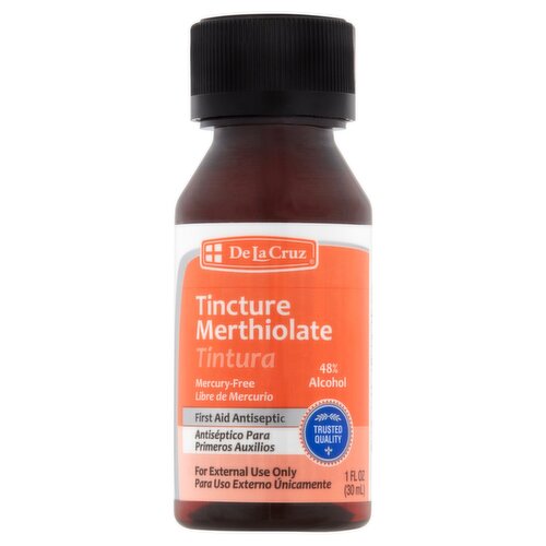 De La Cruz Tincture Merthiolate Liquid, 1 fl oz