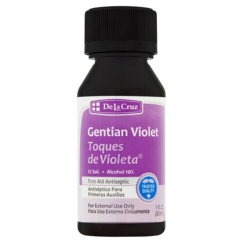 De La Cruz Gentian Violet First Aid Antiseptic, 1 fl oz