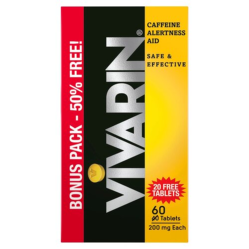 Vivarin Caffeine Alertness Aid Tablets, 60 count