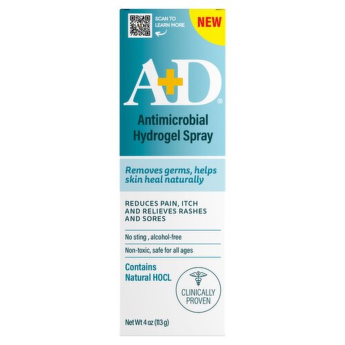 A+D Antimicrobial Hydrogel Spray, 4 oz