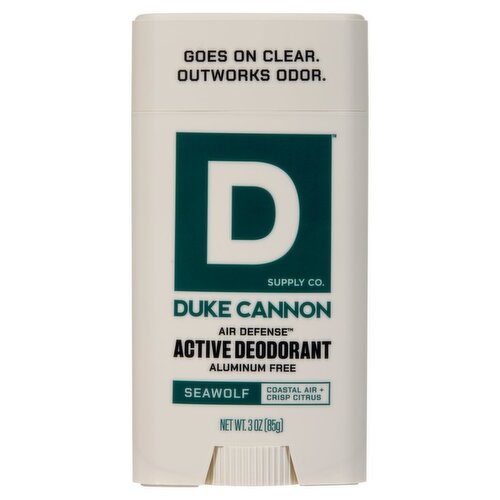Duke Cannon Supply Co. Air Defense Aluminum Free Seawolf Active Deodorant, 3 oz