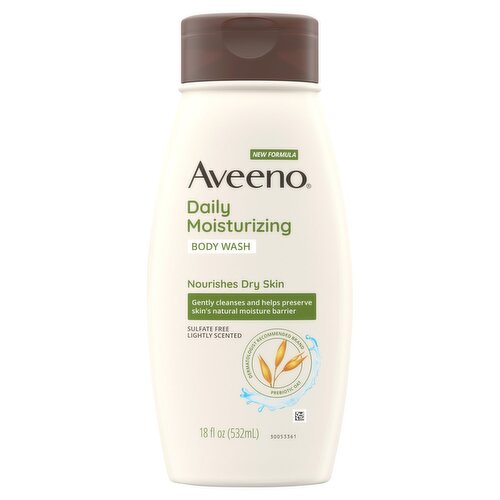 Aveeno Daily Moisturizing Lightly Scented Body Wash, 18 fl oz