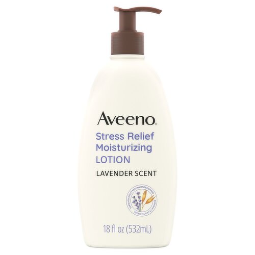 Aveeno Lavender Scent Stress Relief Moisturizing Lotion, 18 fl oz