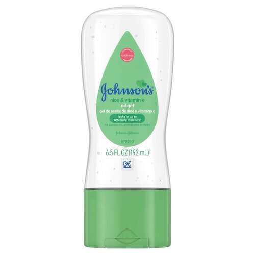 Johnson's Aloe & Vitamin E Oil Gel, 6.5 fl oz