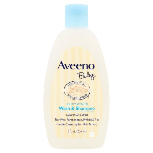 Aveeno Baby Natural Oat Extract Lightly Scented Wash & Shampoo, 8 fl oz