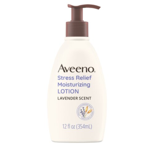 Aveeno Lavender Scent Stress Relief Moisturizing Lotion, 12 fl oz