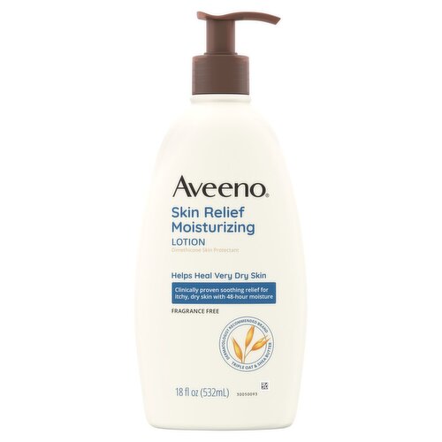 Aveeno Fragrance Free Skin Relief Moisturizing Lotion, 18 fl oz