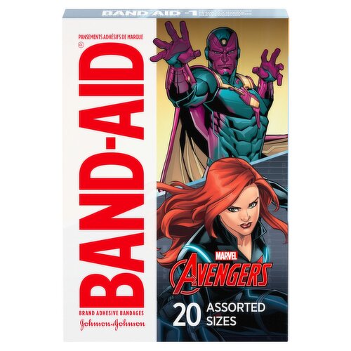 Band-Aid Marvel Avengers Adhesive Bandages, 20 count