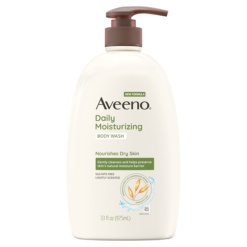Aveeno Daily Moisturizing Lightly Scented Body Wash, 33 fl oz