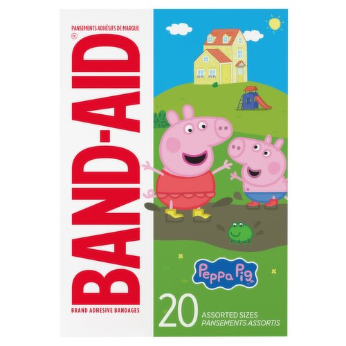 Band-Aid Peppa Pig Adhesive Bandages, 20 count
