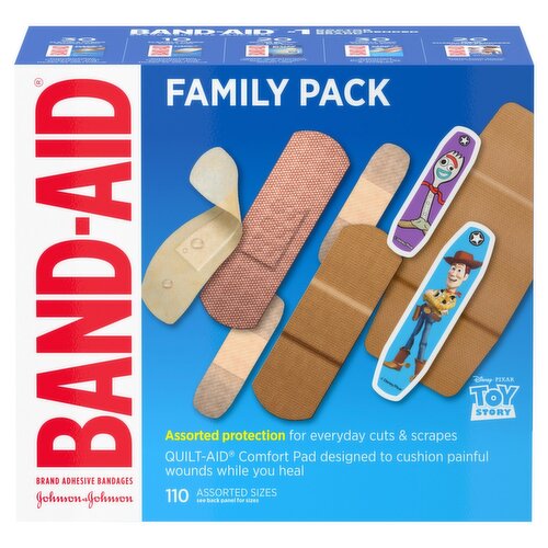 Band-Aid Adhesive Bandages Family Pack, 110 count