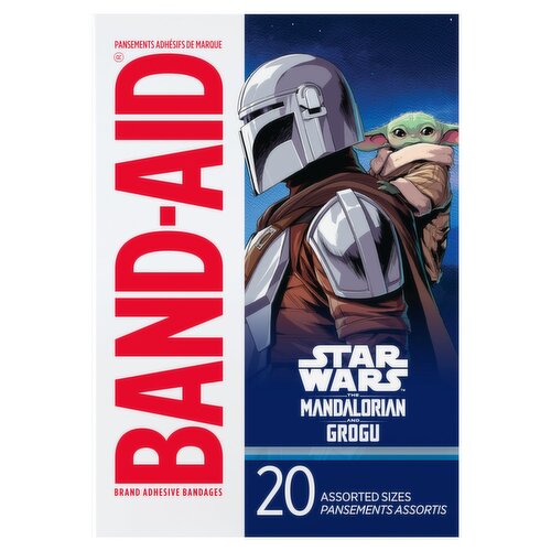Band-Aid Star Wars the Mandalorian and Grogu Adhesive Bandages, 20 count
