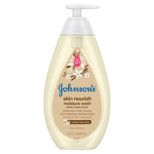 Johnson's Vanilla & Oat Scents Skin Nourish Moisture Wash, 20.3 fl oz