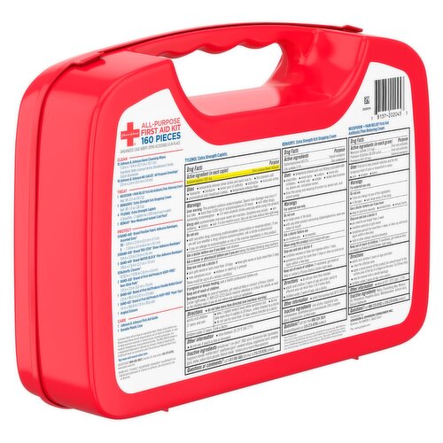 Johnson & Johnson All-Purpose First Aid Kit, 160 count