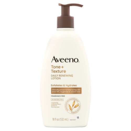 Aveeno Tone + Texture Daily Renewing Lotion, 18 fl oz