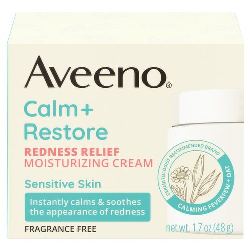 Aveeno Calm + Restore Redness Relief Moisturizing Cream, 1.7 oz