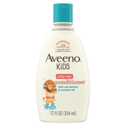 Aveeno Kids Coily Hair Conditioner with Oat Extract & Coconut Oil, 12 fl oz