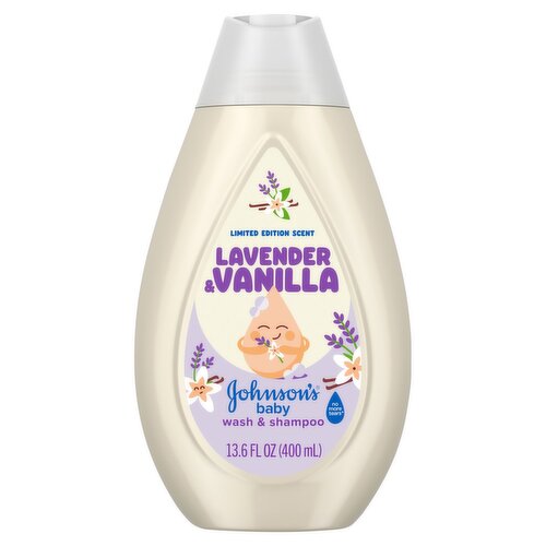Johnson's Baby Lavender & Vanilla Limited Edition Scent Wash & Shampoo, 13.6 fl oz