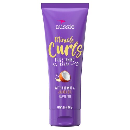 Aussie Miracle Curls Frizz Taming Cream, 6.8 oz