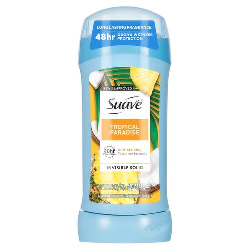 Suave Tropical Paradise Antiperspirant Deodorant, 2.6 oz