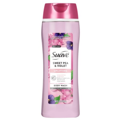 Suave Sweet Pea & Violet Uplifting Body Wash, 18 fl oz