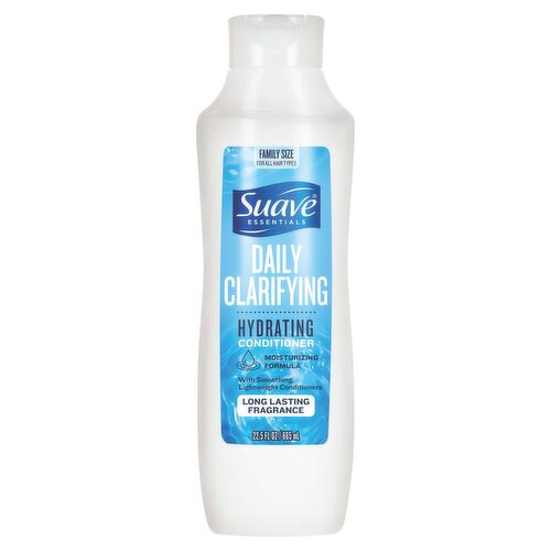 Suave Essentials Daily Clarifying Hydrating Conditioner Family Size, 22.5 fl oz