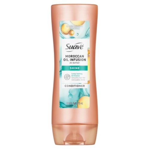 Suave Moroccan Oil Infusion Shine Conditioner, 12.6 fl oz