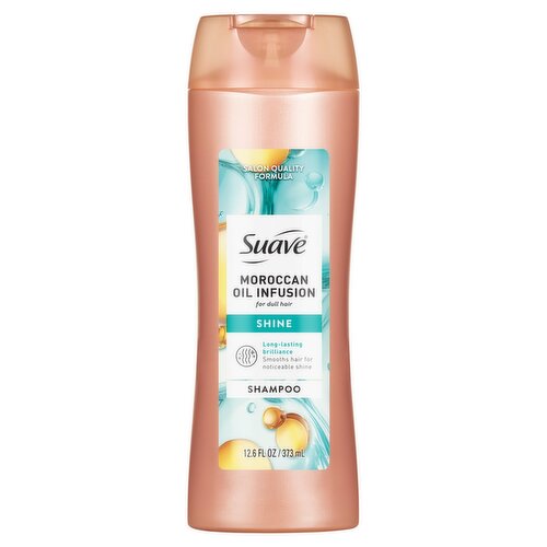 Suave Moroccan Oil Infusion Shine Shampoo, 12.6 fl oz