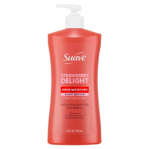 Suave Strawberry Delight Body Lotion, 18 fl oz