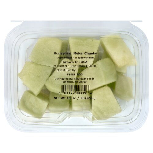 F&S Fresh Foods Honeydew Melon Chunks, 16 oz
