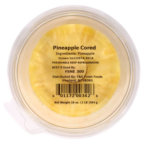 F&S Fresh Foods Pineapple Cored, 16 oz