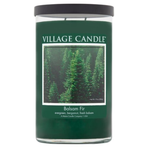 Village Candle Balsam Fir Candle, 19 oz