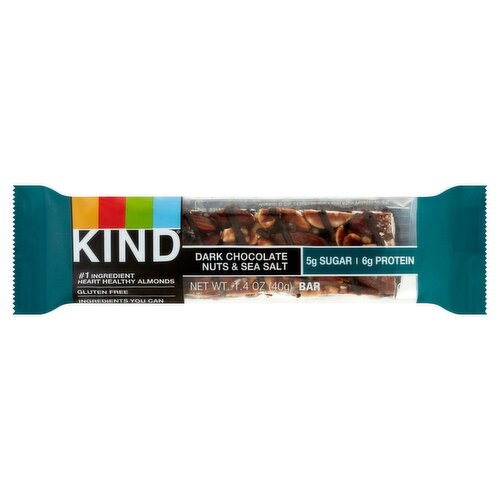 Kind Dark Chocolate Nuts & Sea Salt Snack Bar, 1.4 oz