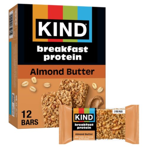 Kind Almond Butter Breakfast Protein Bars, 1.76 oz, 6 count