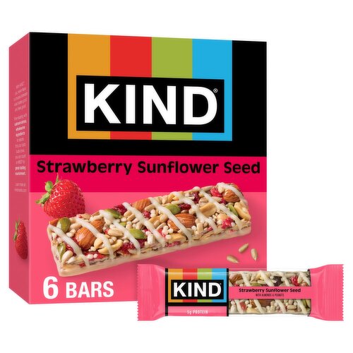 Kind Strawberry Sunflower Seed Bars, 1.4 oz, 6 count