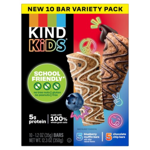 Kind Kids Bars Variety Pack, 1.2 oz, 10 count