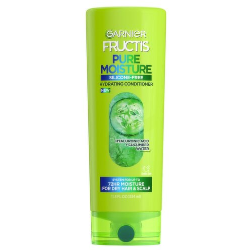 Garnier Fructis Pure Moisture Silicone-Free Hydrating Conditioner, 11.3 fl oz