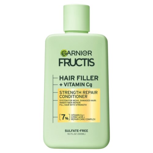 Garnier Fructis Hair Filler + Vitamin Cg Strength Repair Conditioner, 10.1 fl oz