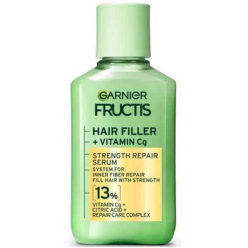Garnier Fructis Hair Filler + Vitamin Cg Strength Repair Serum, 3.8 fl oz