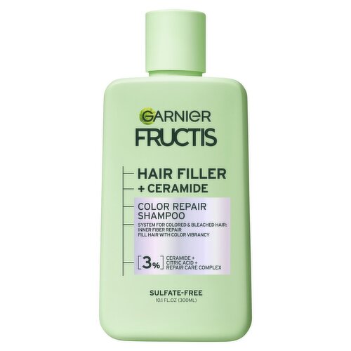 Garnier Fructis Hair Filler + Ceramide Color Repair Shampoo, 10.1 fl oz