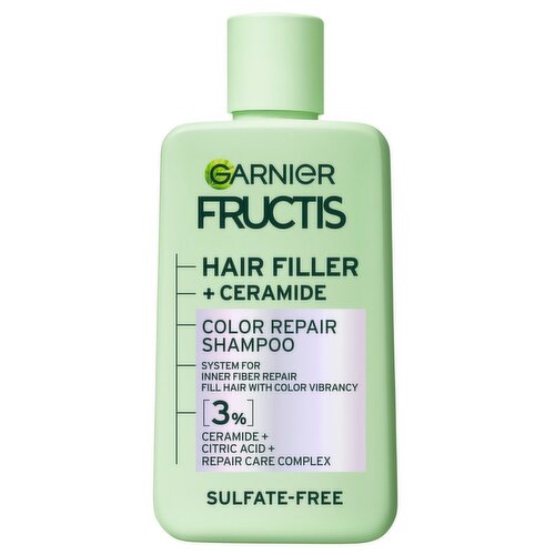Garnier Fructis Hair Filler + Ceramide Color Repair Shampoo, 10.1 fl oz