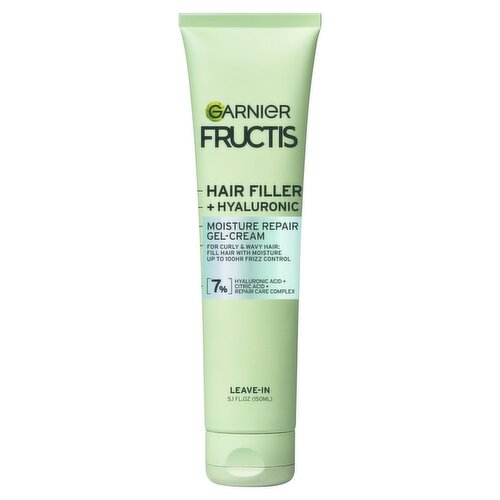 Garnier Fructis Hair Filler + Hyaluronic Moisture Repair Gel-Cream, 5.1 fl oz