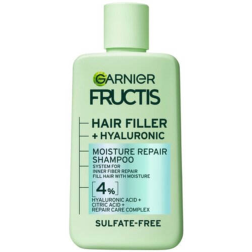 Garnier Fructis Hair Filler + Hyaluronic Moisture Repair Shampoo, 10.1 fl oz