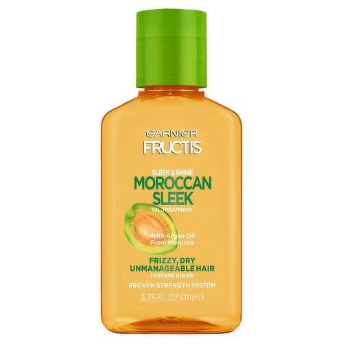Garnier Fructis Sleek & Shine Moroccan Sleek Oil Treatment for Frizzy Hair, 3.75 fl. oz.