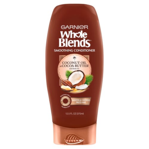 Garnier Whole Blends Smoothing Conditioner Coconut Oil & Cocoa Butter Extract, 12.5 fl. oz.