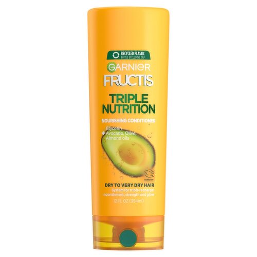 Garnier Fructis Triple Nutrition Nourishing Conditioner, 12 fl oz